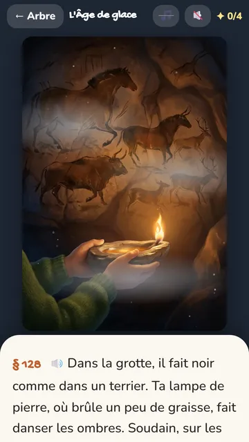 Un passage du récit illustré
